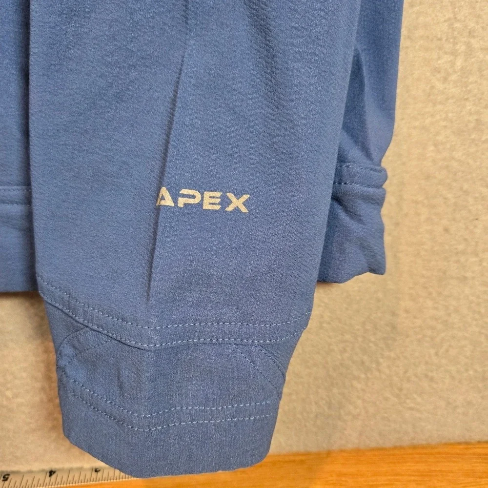 The‎ North Face Pullover Mens Large Flight Series Apex Blue Grey Quarter Zip